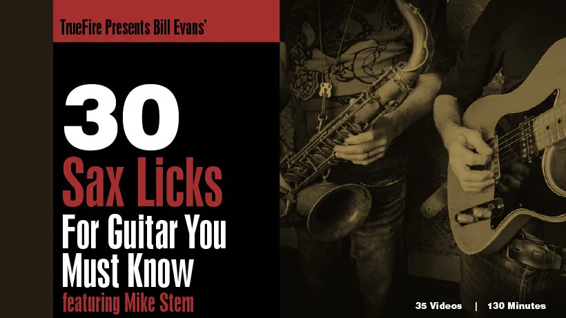 30 Sax Licks for Guitar You MUST Know