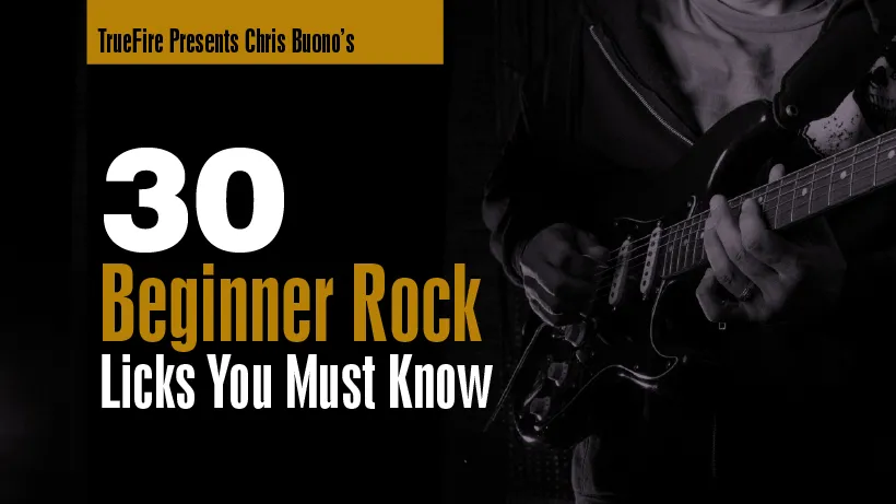 30 Beginner Rock Licks You MUST Know