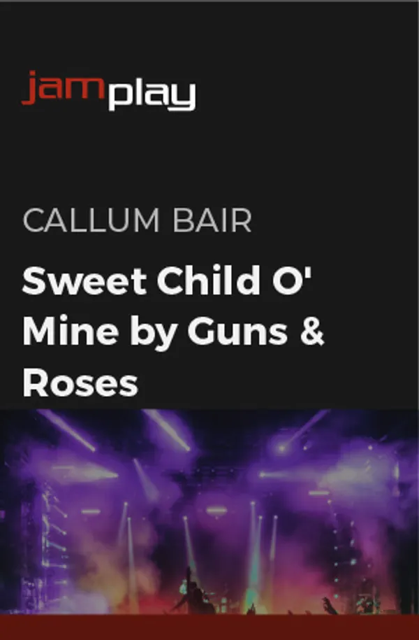 Song Lesson: Sweet Child O' Mine (JamPlay)