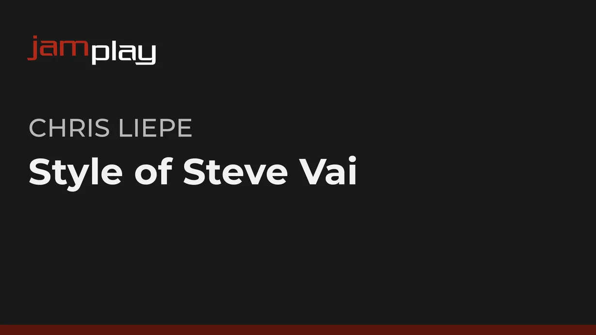 Style of Steve Vai (JamPlay)