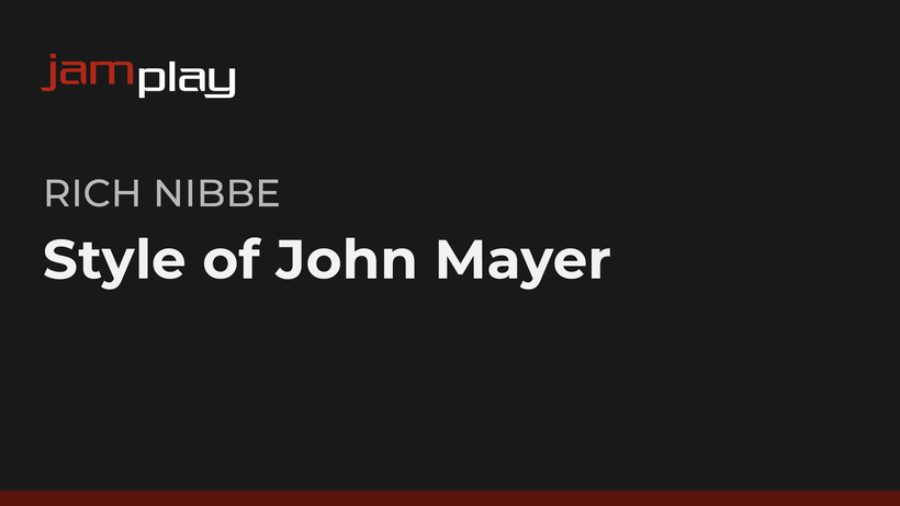 Style of John Mayer (JamPlay)
