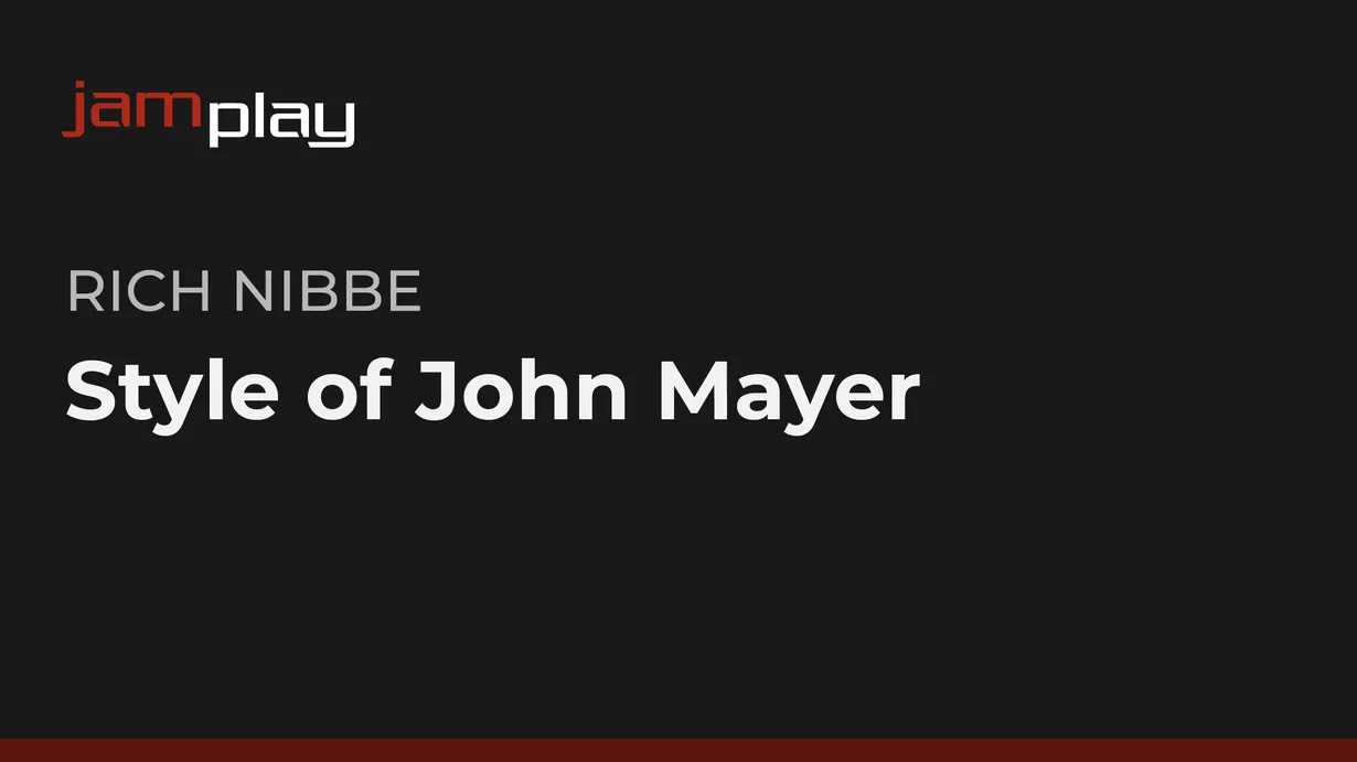 Style of John Mayer (JamPlay)