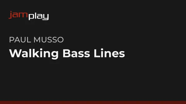 Walking Bass Lines (JamPlay)