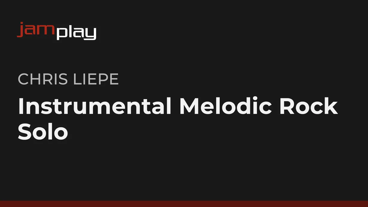 Instrumental Melodic Rock Solo (JamPlay)