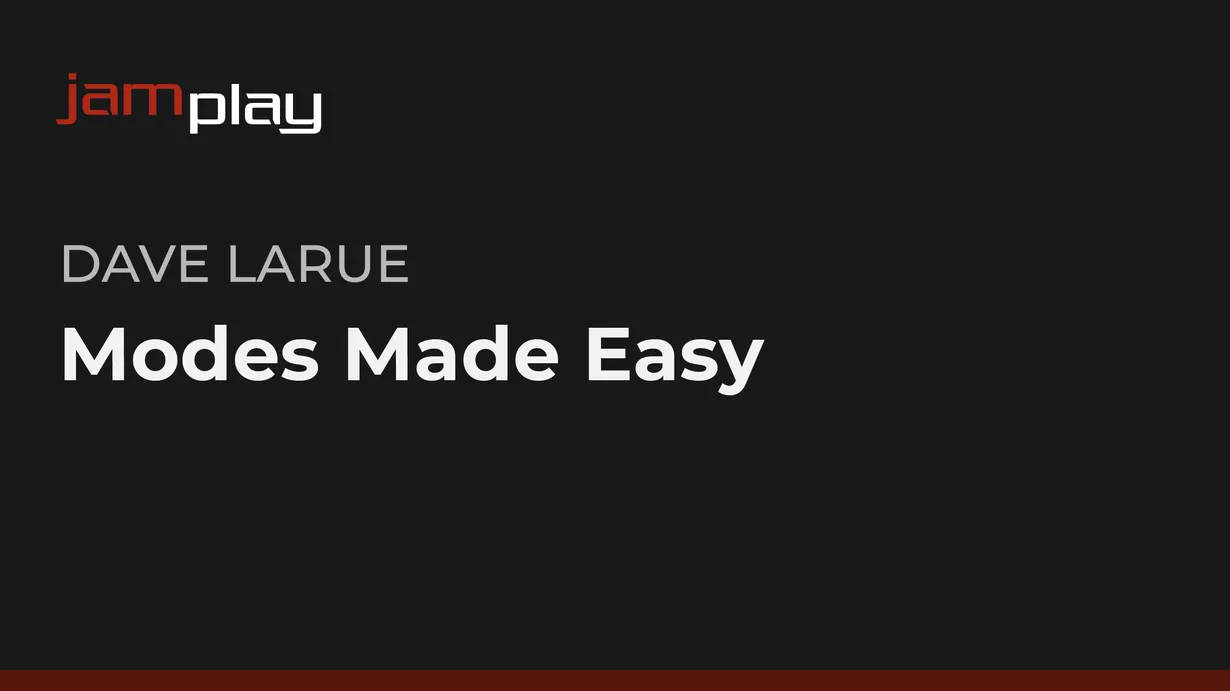 Modes Made Easy with Dave