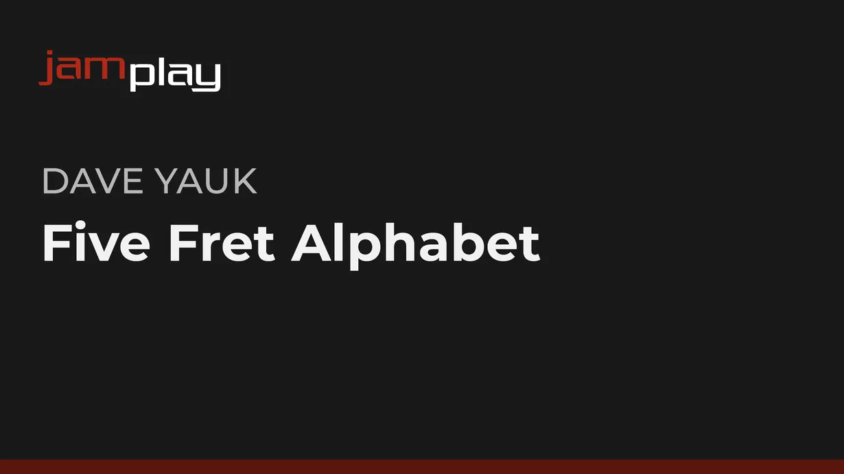 Five Fret Alphabet