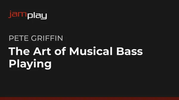 The Art of Musical Bass Playing