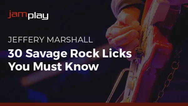 30 Savage Rock Licks You Must Know (JamPlay)
