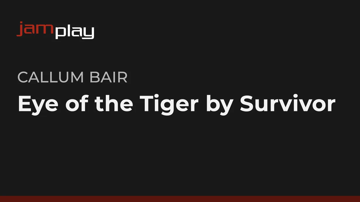 Song Lesson: Eye of the Tiger by Survivor (JamPlay)