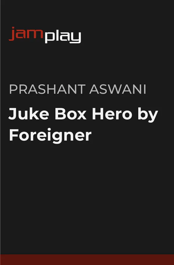 Juke Box Hero by Foreigner (JamPlay)