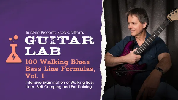 Guitar Lab: 100 Walking Blues Bass Line Formulas, Vol. 1
