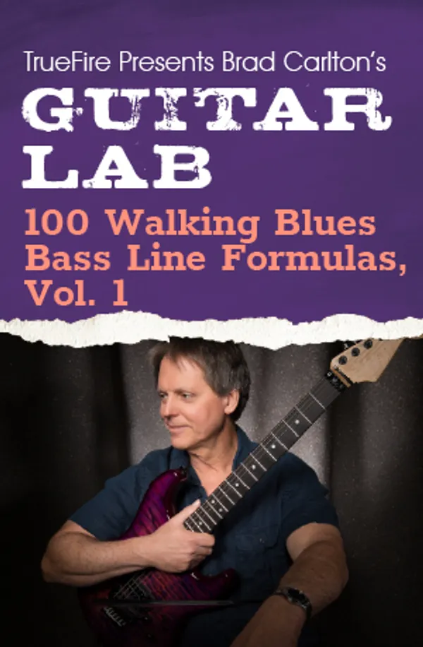 Guitar Lab: 100 Walking Blues Bass Line Formulas, Vol. 1