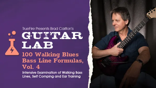 Guitar Lab: 100 Walking Blues Bass Line Formulas, Vol. 4