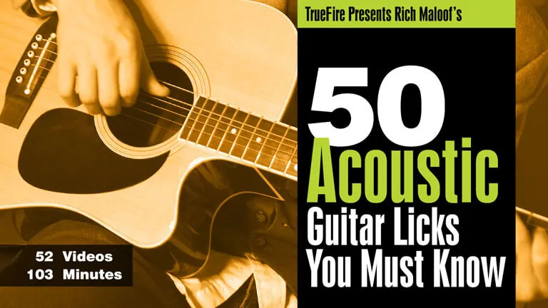 50 Acoustic Guitar Licks You MUST Know